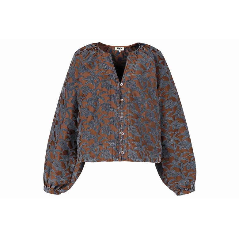 Frnch blouse bruin 1