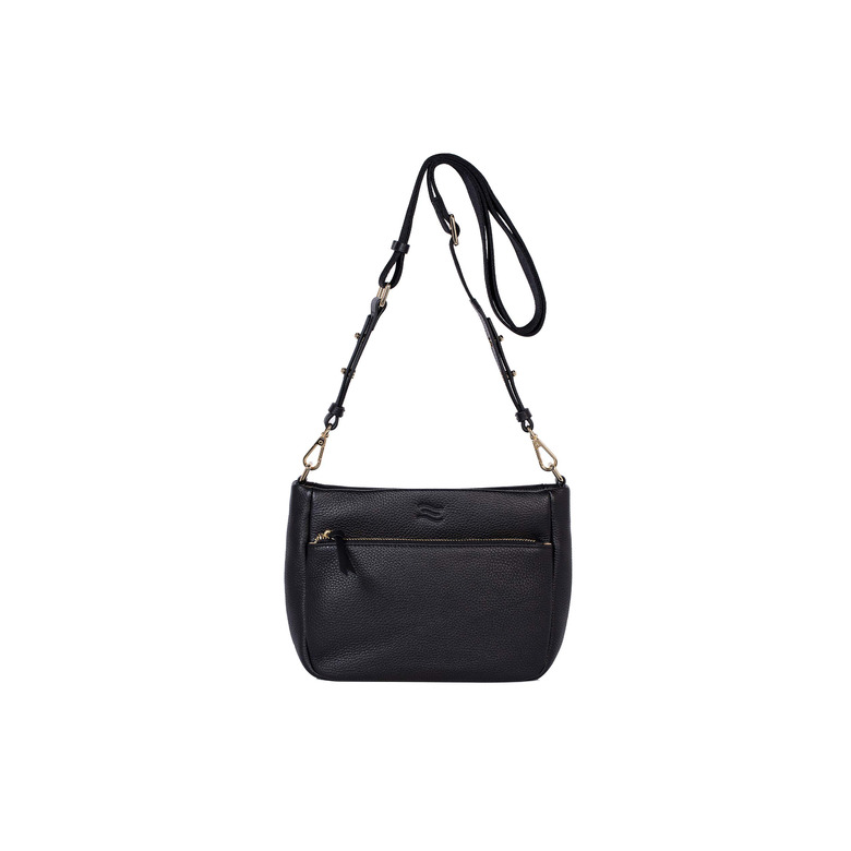 Crinkles Sibel crossbody zwart 1