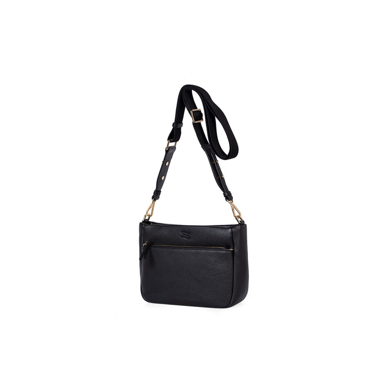 Crinkles Sibel crossbody zwart 2