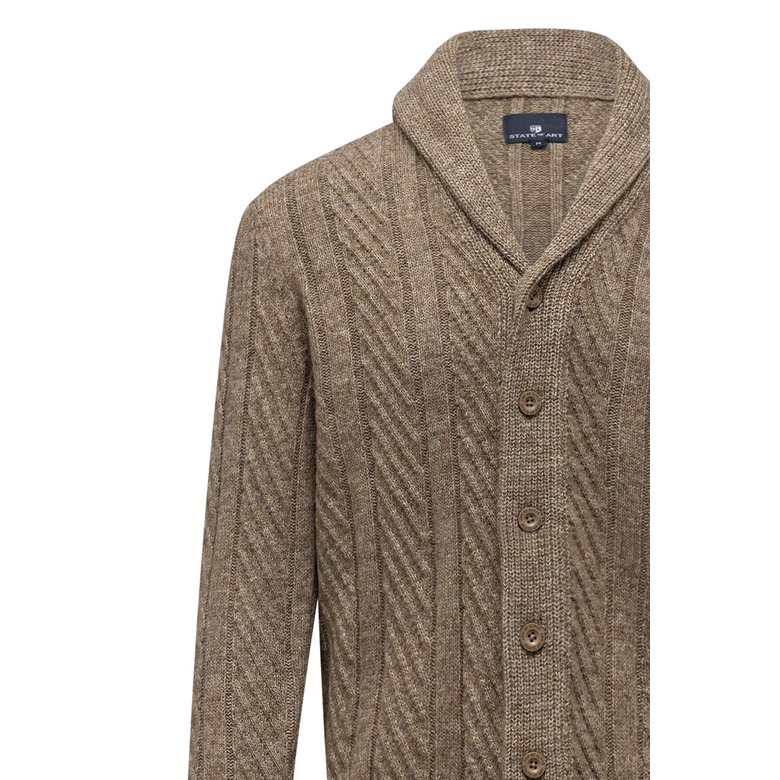 State Of Art cardigan lightbrown 2