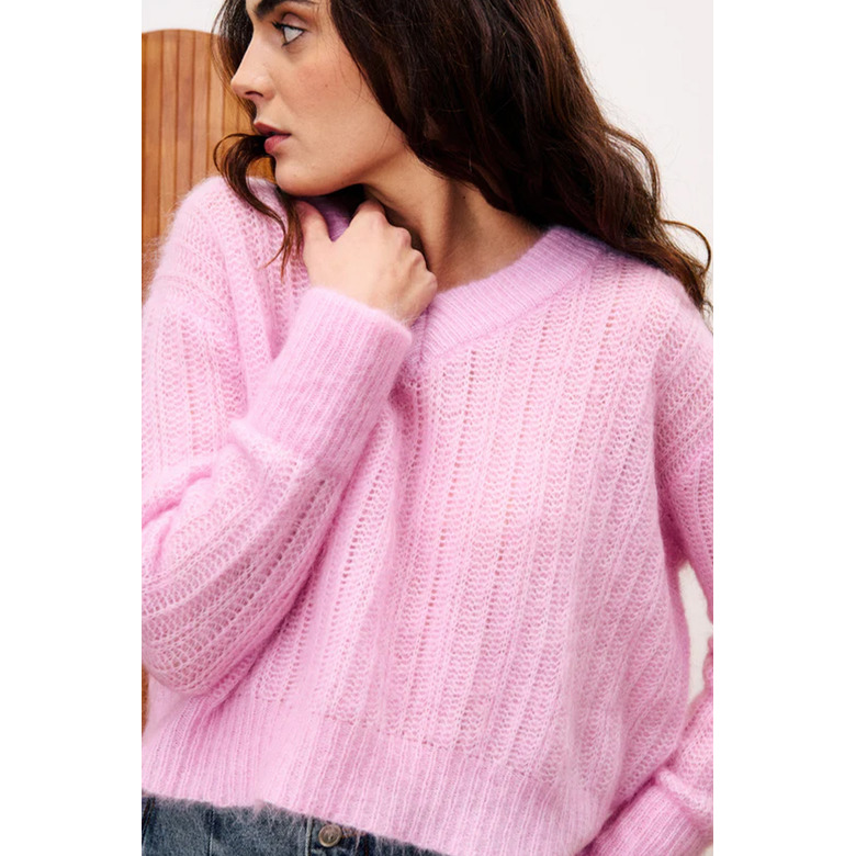Frnch sweater pink 2