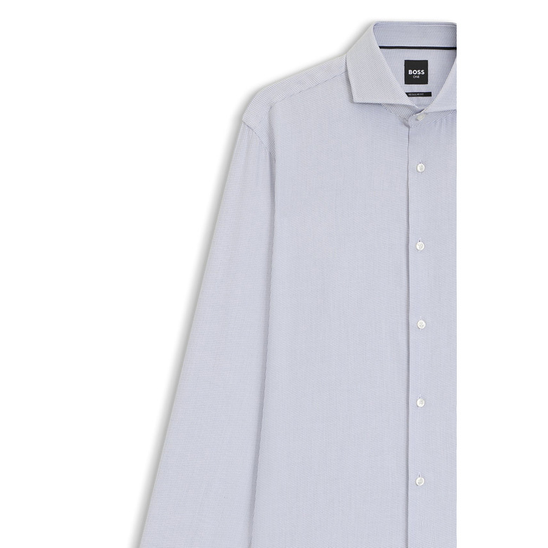 Boss hemd blauw 2