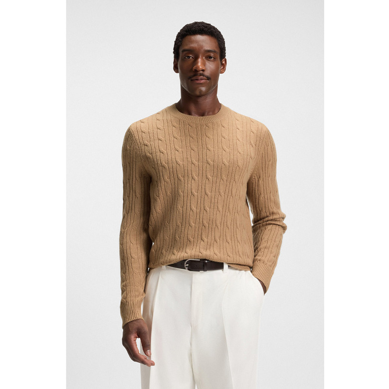 Boss sweater camel 2