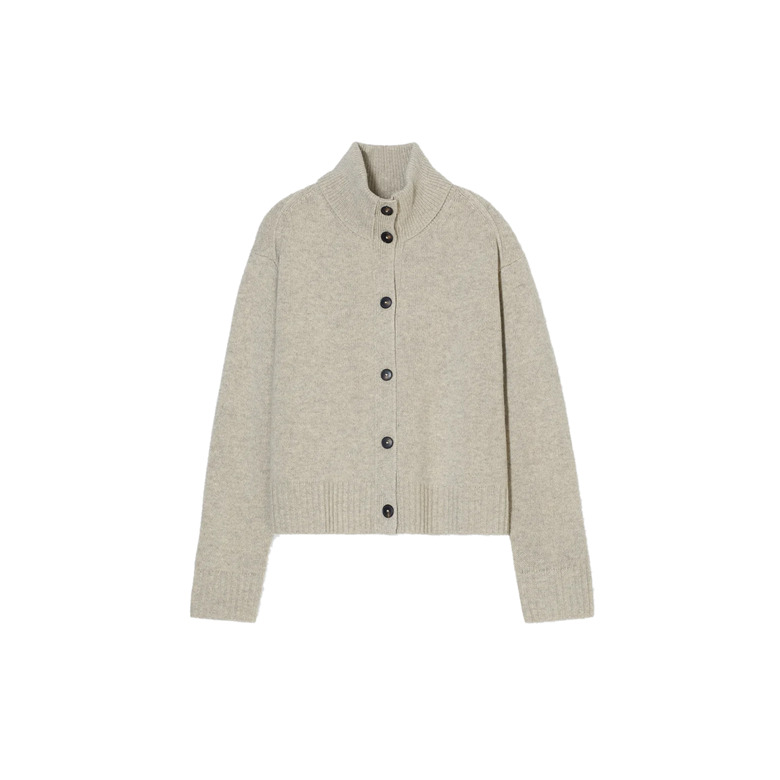 Closed cardigan grey 1