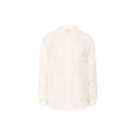Cream blouse ecru