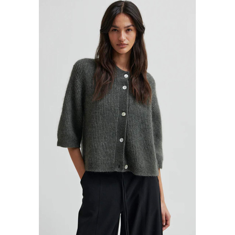 Second Female cardigan green 2