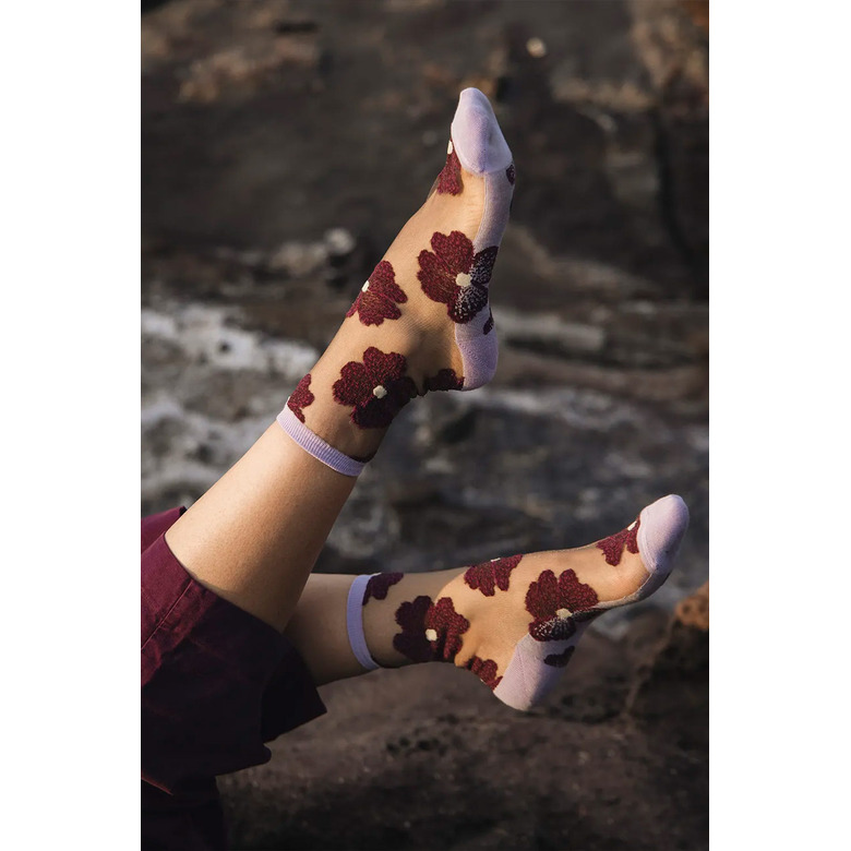 Atelier St Eustache socken lila 2