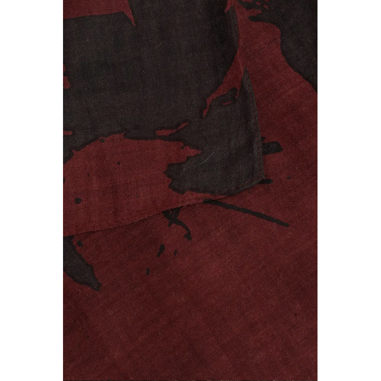 Xandres schal bordeaux 2