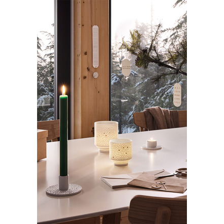 Rader theelichtje / kandelaar wit