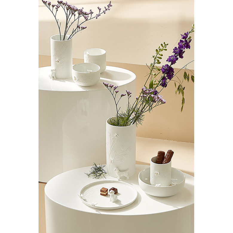 Rader theelichtje / kandelaar wit 2