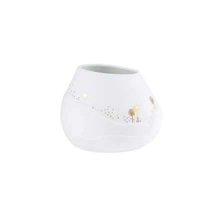 Rader theelichtje / kandelaar wit