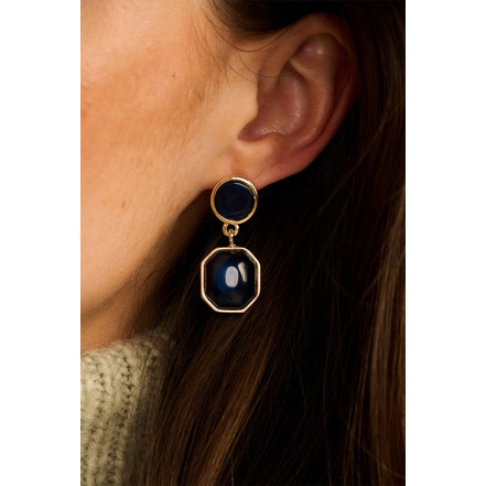 Les Cordes ohrringe blau