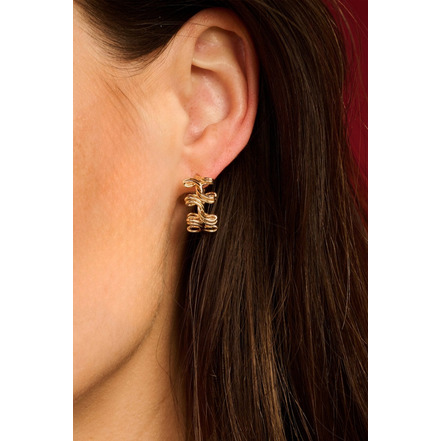 Les Cordes earrings gold