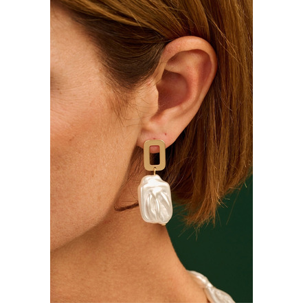 Les Cordes earrings white