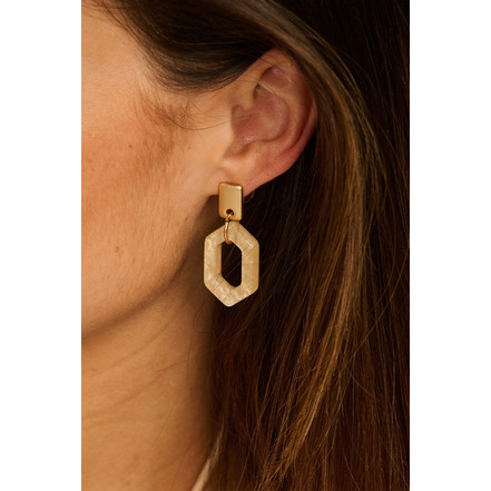 Les Cordes earrings ecru