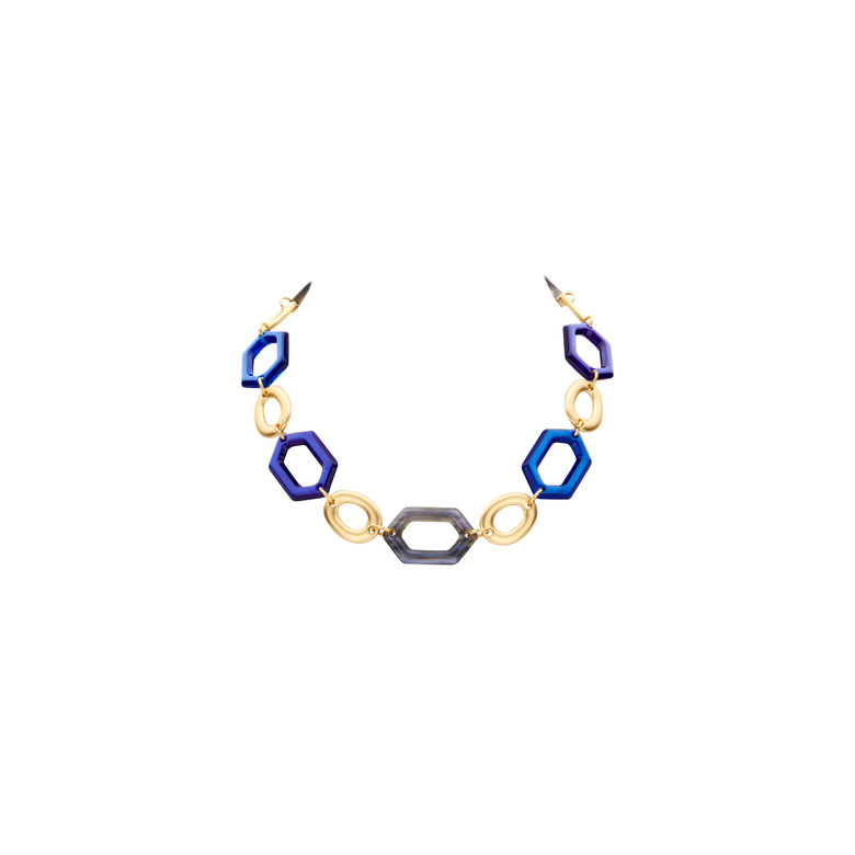 Les Cordes halskette blau 1