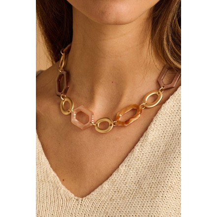 Les Cordes necklace brown