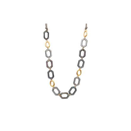 Les Cordes collier gris