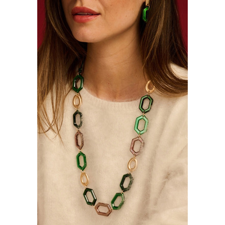 Les Cordes necklace green