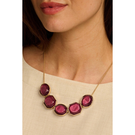 Les Cordes necklace violet