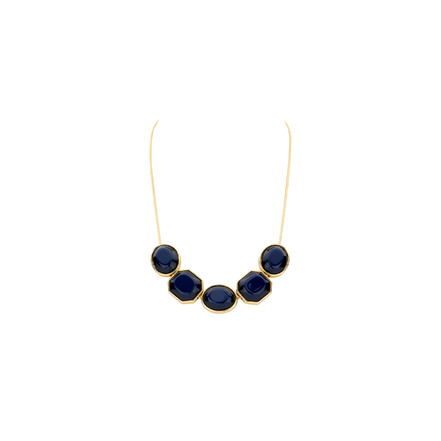 Les Cordes halskette blau