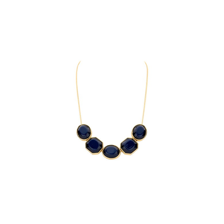 Les Cordes halskette blau 1
