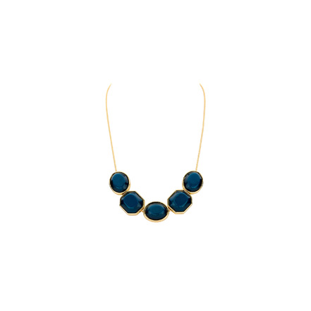 Les Cordes halskette blau