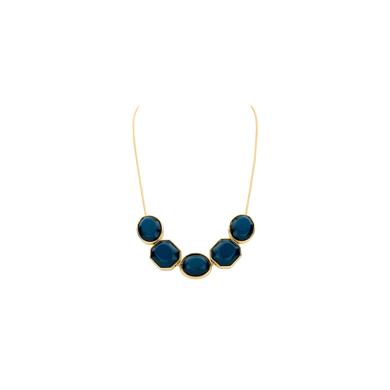 Les Cordes halskette blau 1