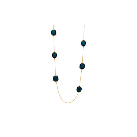 Les Cordes halskette blau