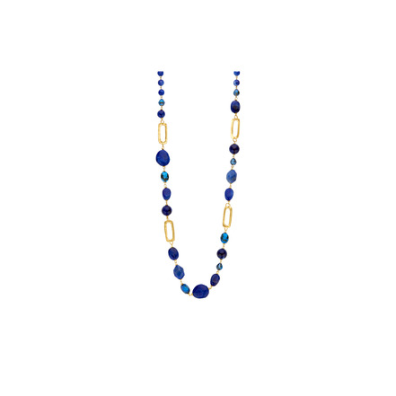 Les Cordes halskette blau