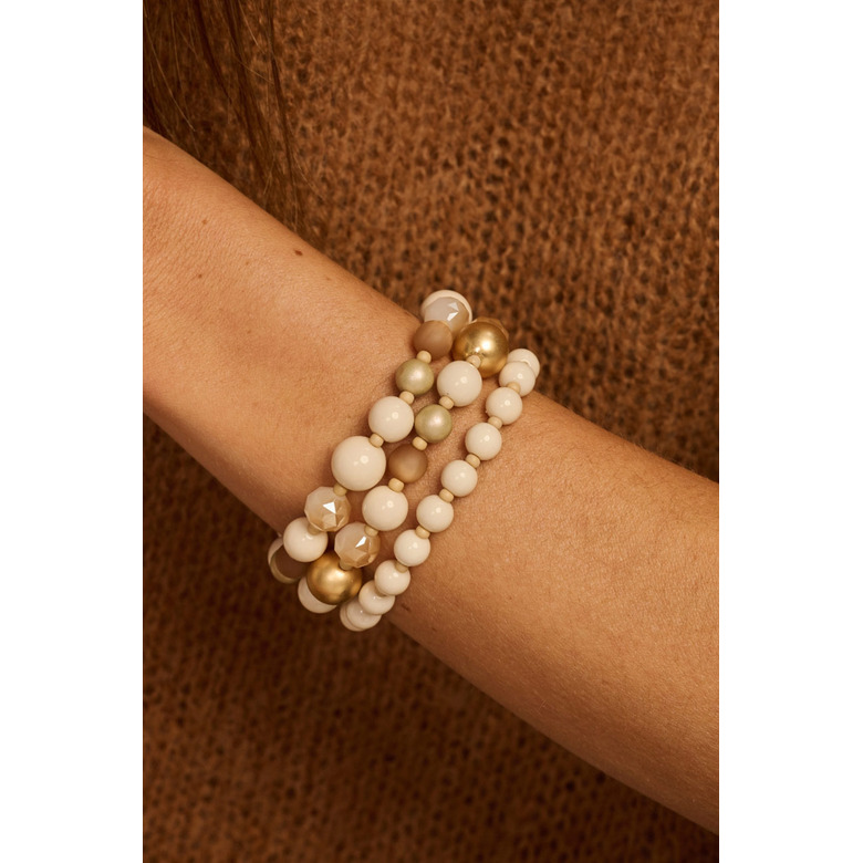 Les Cordes armband ecru 2