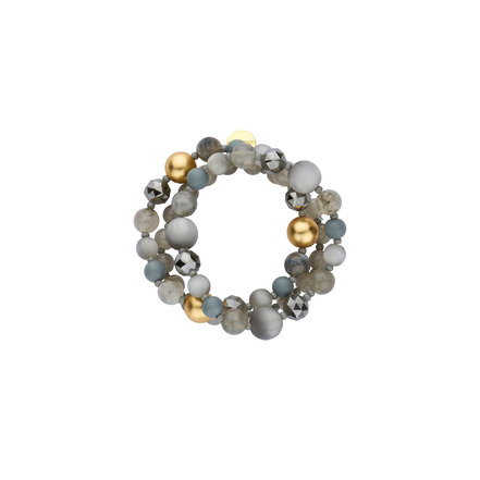 Les Cordes armband grau