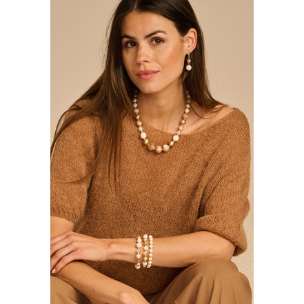 Les Cordes necklace ecru