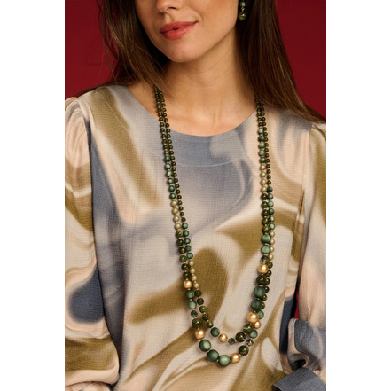 Les Cordes necklace green