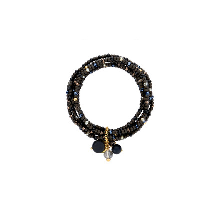 Les Cordes armband schwarz