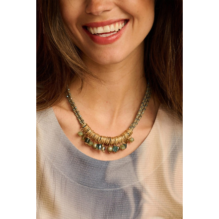 Les Cordes necklace green