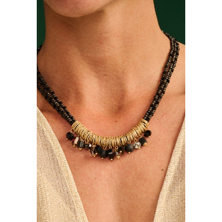 Les Cordes necklace black