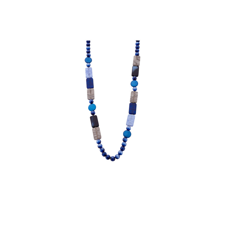 Les Cordes halskette blau 1