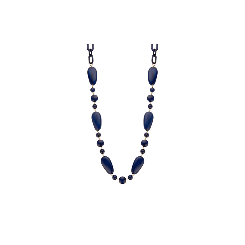 Les Cordes halskette blau 1