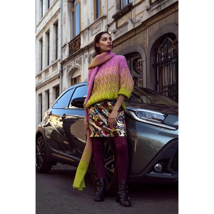 Dame Blanche jupe multicolor