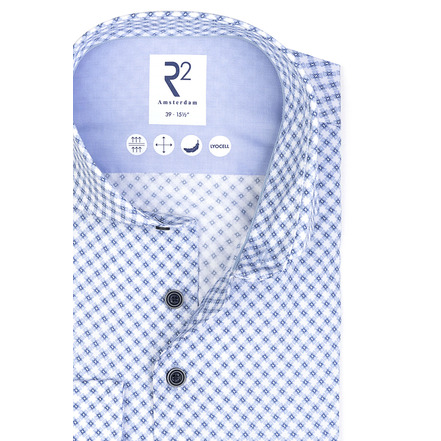 R2 Amsterdam chemise bleu