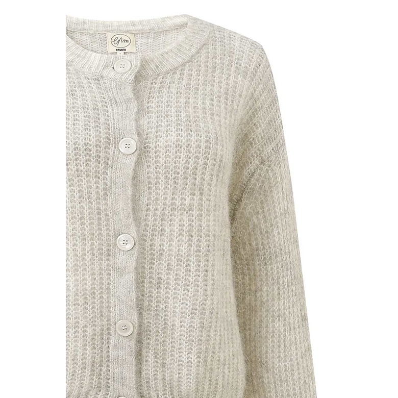 Frnch cardigan grijs 2