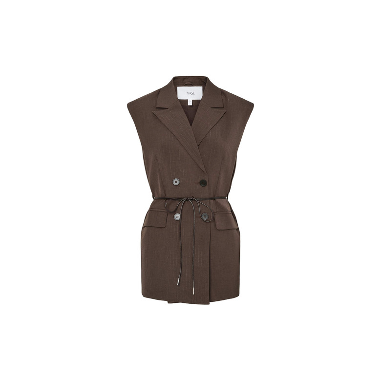 Y.a.s vest brown 1