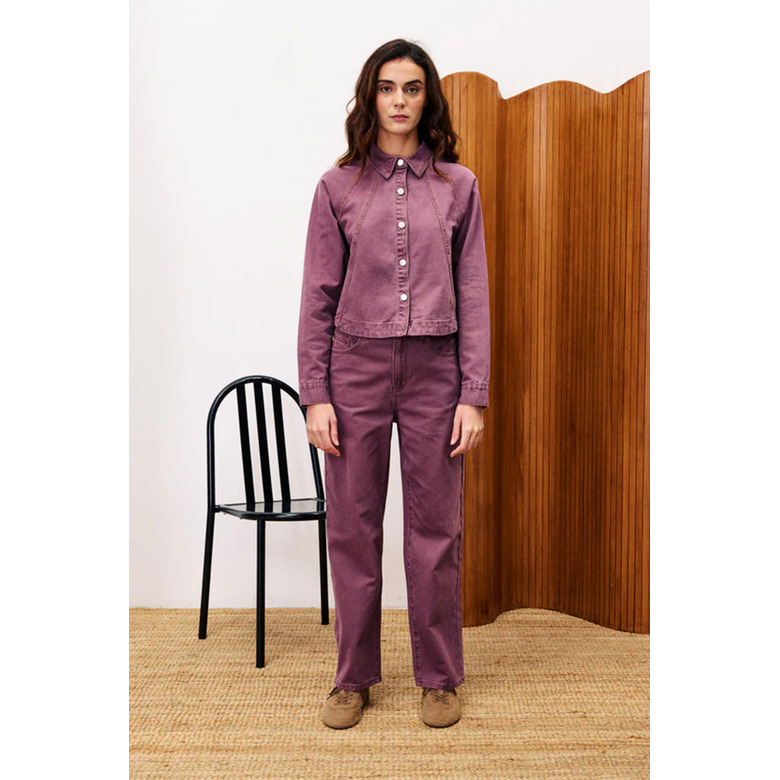 Frnch jeans violet 2