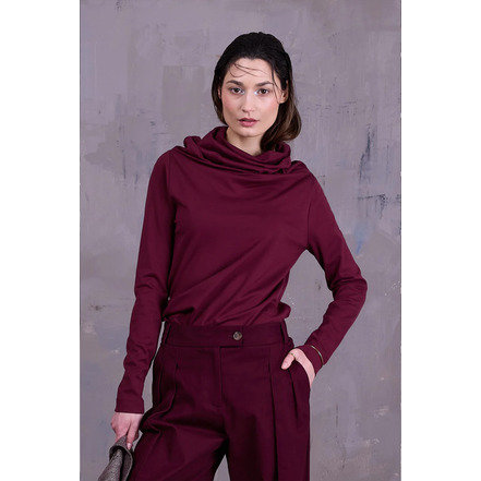 Nathalie Vleeschouwer blouse bordeaux