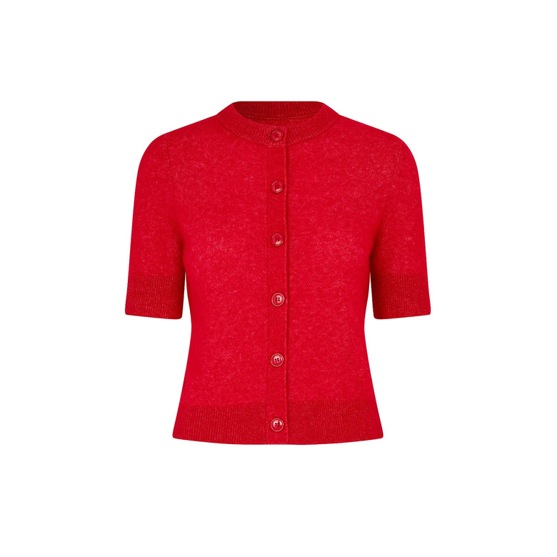 Samsoe&samsoe cardigan rood 1
