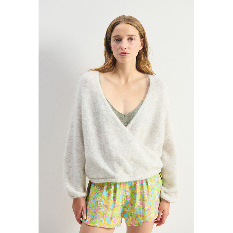 American Vintage pull gris 2