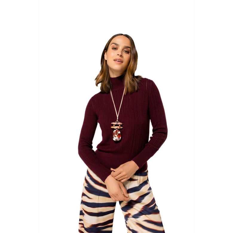 Caroline Biss sweater bordeaux 2