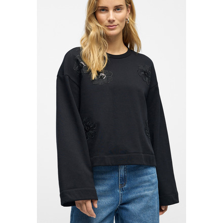 Object sweater zwart