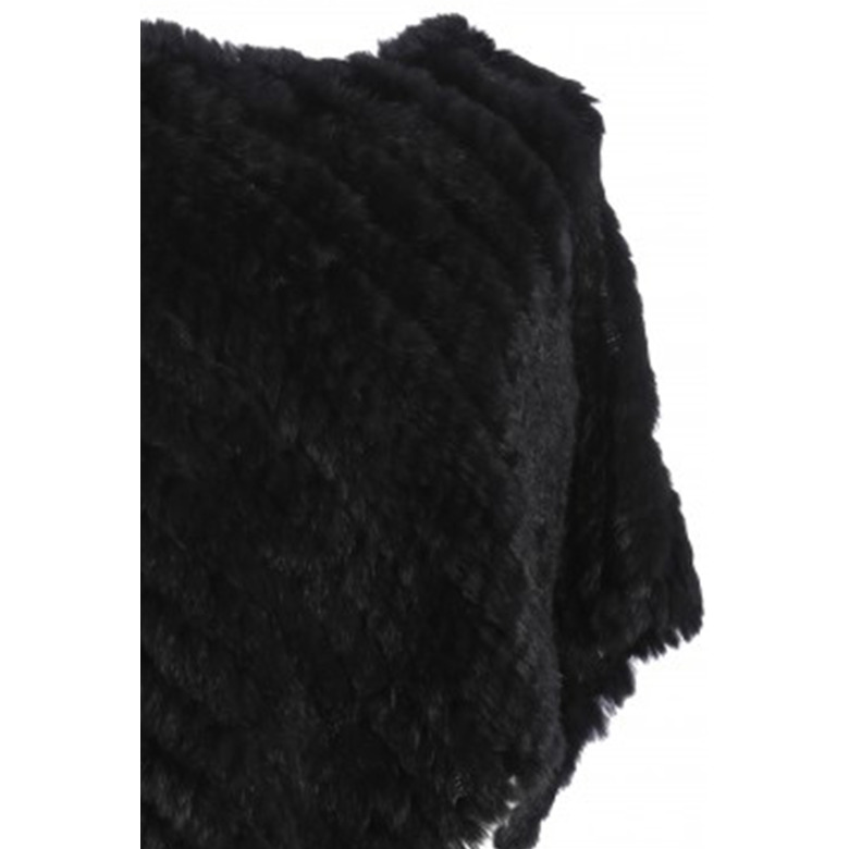 Oakwood poncho zwart 2